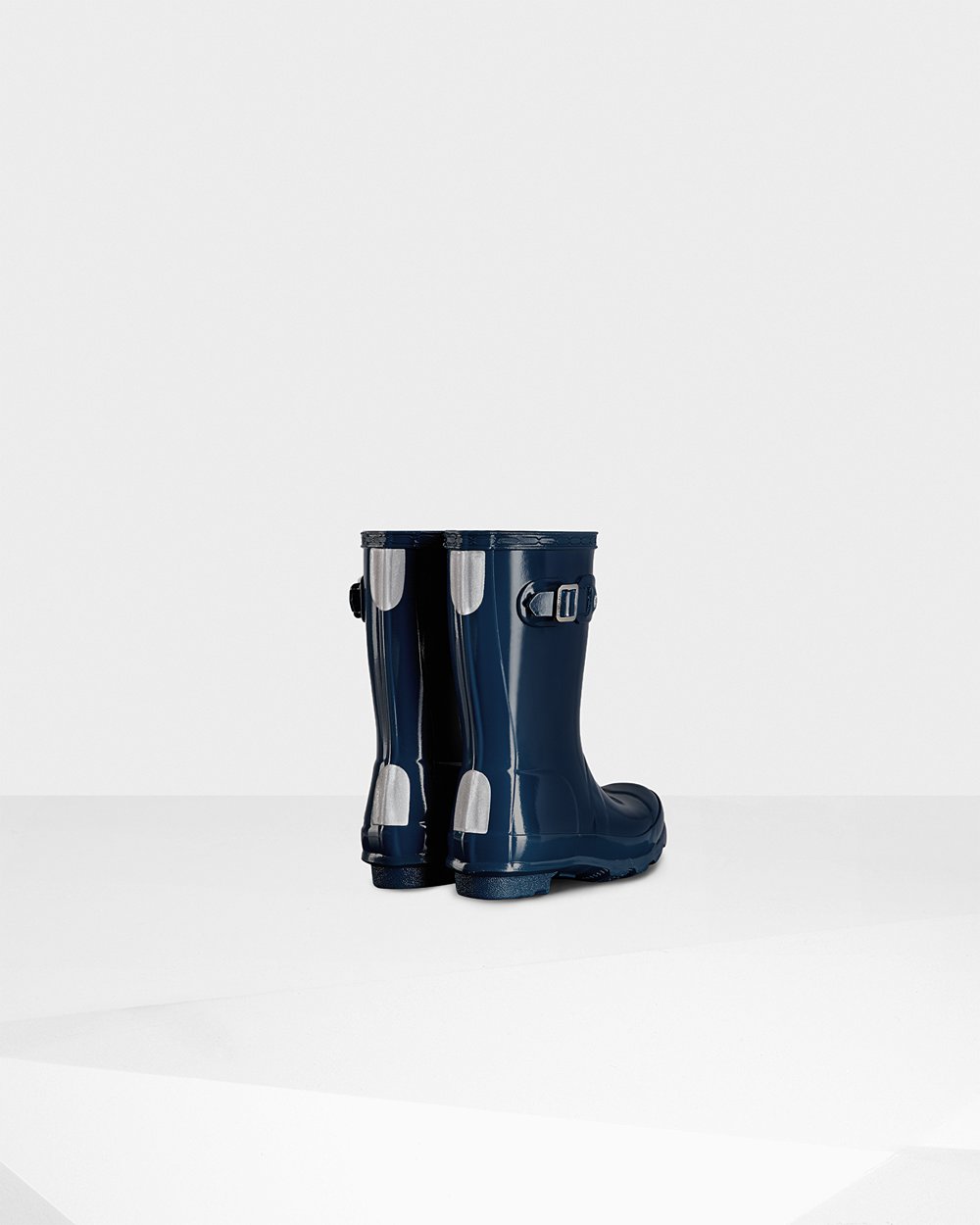 Kids Rain Boots - Hunter Original Little Gloss (45NHFDAIG) - Navy